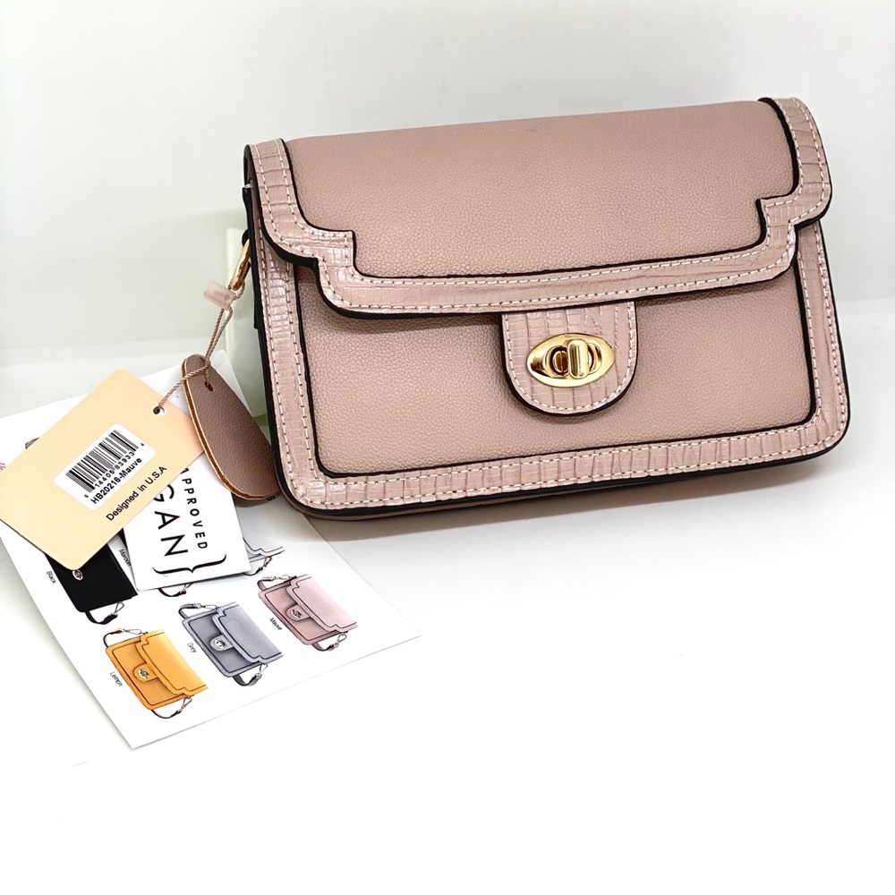 MELLOW WORLD🔹NWT🔹Vegan CROSSBODY MAUVE BAG
